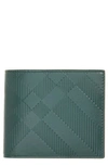 BURBERRY CHECK LEATHER CARD CASE