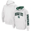 COLOSSEUM YOUTH COLOSSEUM  WHITE MICHIGAN STATE SPARTANS 2-HIT PULLOVER HOODIE