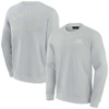 FANATICS SIGNATURE UNISEX FANATICS SIGNATURE GRAY MINNESOTA GOLDEN GOPHERS SUPER SOFT PULLOVER CREW SWEATSHIRT