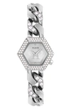 Philipp Plein The Hexagon Groumette Crystal Watch In Multi