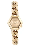 Philipp Plein The Hexagon Bracelet Watch, 28mm In Ip Yellow Gold