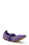Katy Perry Women's The Jammy Scrunch Square Toe Flats In Purple