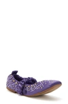 Katy Perry Women's The Jammy Scrunch Square Toe Flats In Violet Light