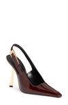 SAINT LAURENT LEE POINTED TOE SLINGBACK PUMP