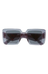 Prada Square Acetate Sunglasses In Dark Grey