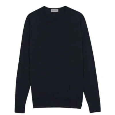 John Smedley Lundy Crew Neck Pullover In Dark Grey