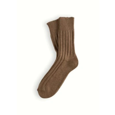 Thunders Love Wool Collection Solid Camel Socks