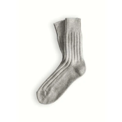 Thunders Love Wool Collection Solid Light Grey Socks