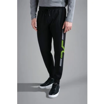 Paul & Shark Mens Cotton Sweatpants With Microinjection Print