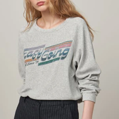 Hartford Teasy Heather Grey Velvet Sweatshirt