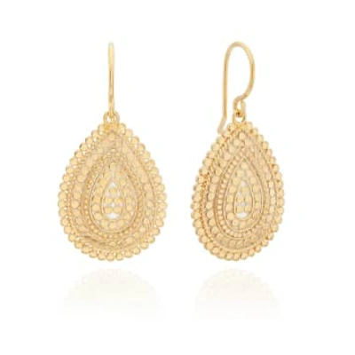 Anna Beck Medium Scallop Drop Earrings Er105328 Gpl