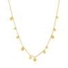 ANIA HAIE GOLD GEOMETRY MIXED DISCS NECKLACE