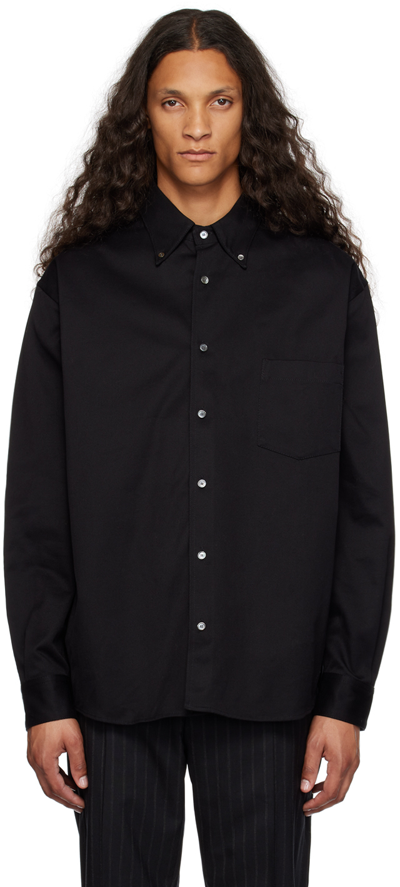 Acne Studios Black Button-up Shirt In 900 Black