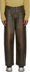 ACNE STUDIOS TAUPE SUPER BAGGY-FIT JEANS