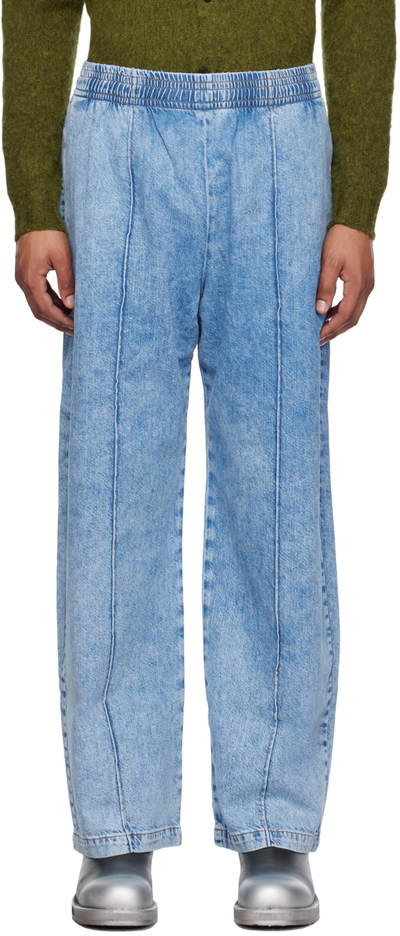 Acne Studios Blue Faded Jeans In 228 Light Blue