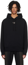 Diesel Black Cotton Hoodie