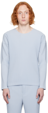 ISSEY MIYAKE BLUE MONTHLY COLOR SEPTEMBER LONG SLEEVE T-SHIRT