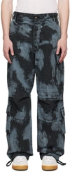 Darkpark Man Jeans Slate Blue Size 36 Cotton In Blueshgrey& Blk W503