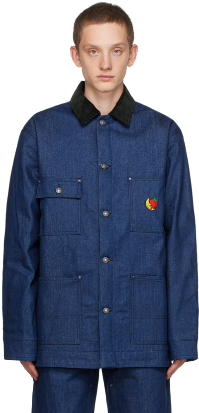 Sky High Farm Workwear Denim Chore Jacket In Blue