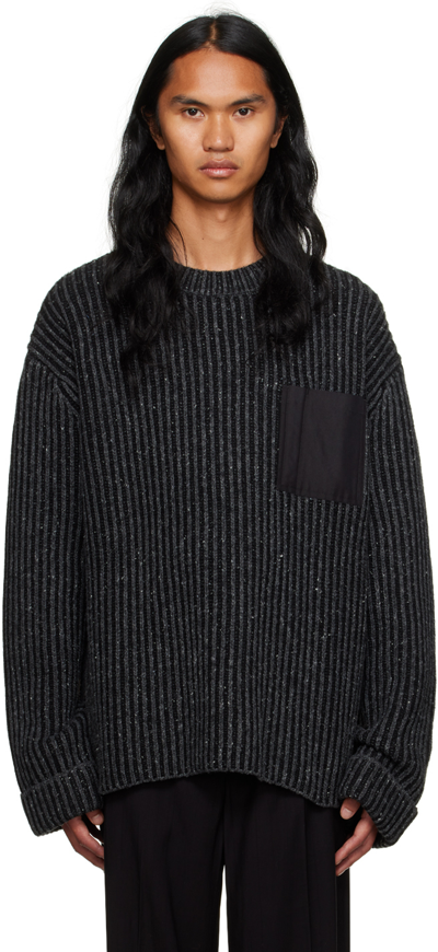 Hope Black Pesci Sweater In Black/grey