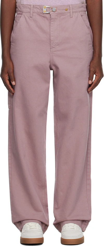 Objects Iv Life Pink Baggy Jeans In Washed Taupe