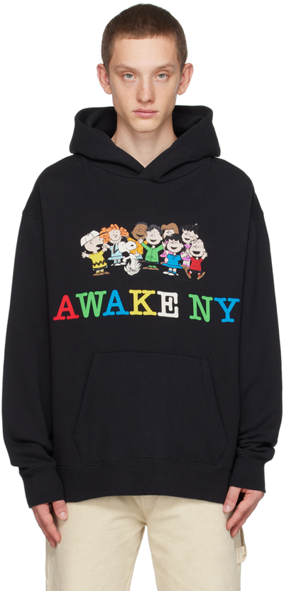 Awake Ny Black Graphic Hoodie