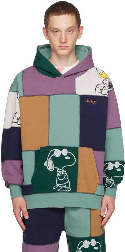 Awake Ny Multicolor Patchwork Hoodie