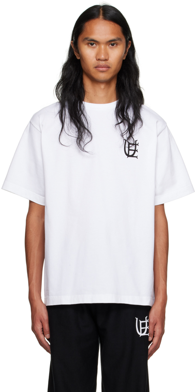 Uniform Experiment White Appliqué T-shirt