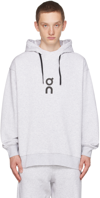 On Gray Club Hoodie In White