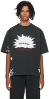 HERON PRESTON BLACK 'MUSEUM' T-SHIRT