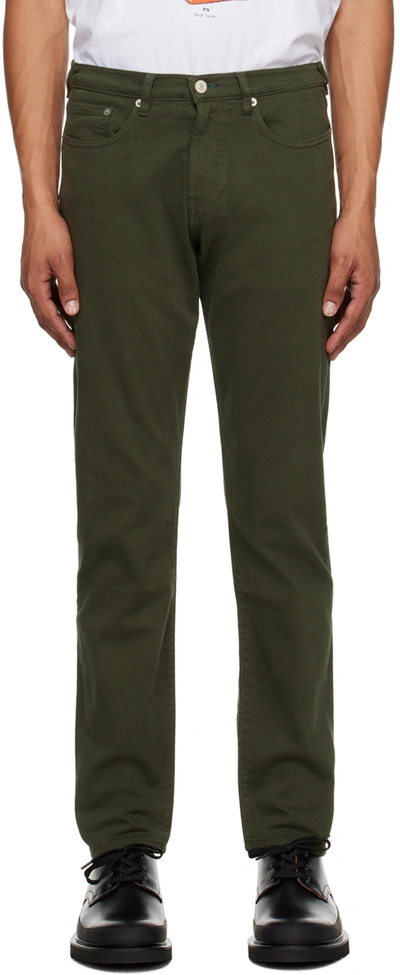 Ps By Paul Smith Schmale Jeans In 39 Greens