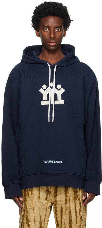 Namesake Navy Ellis Hoodie In Blue