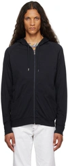 Paul Smith Navy Striped Hoodie In 48 Blues