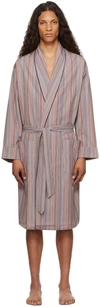 Paul Smith Men's Multi-stripe Cotton Robe, Boxed In 92 Multicolour