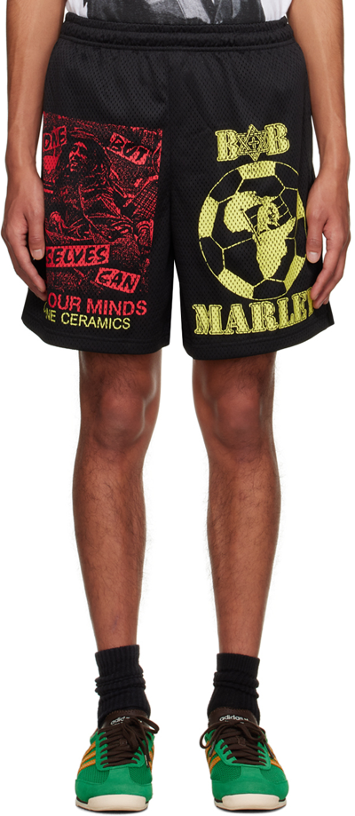 Online Ceramics Black 'free Our Minds' Shorts