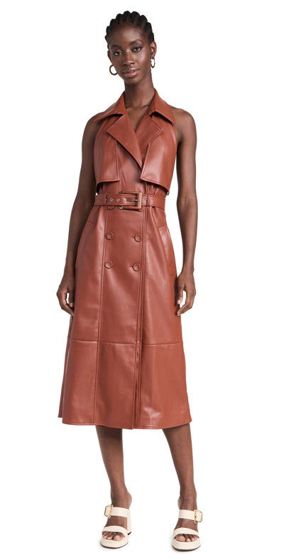 cult gaia leather dress Cult Gaia Reverie Dress In Orange