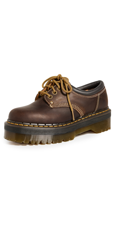 Dr. Martens 8053 Arc Crazy Horse Leather Platform Casual Shoes In Multi
