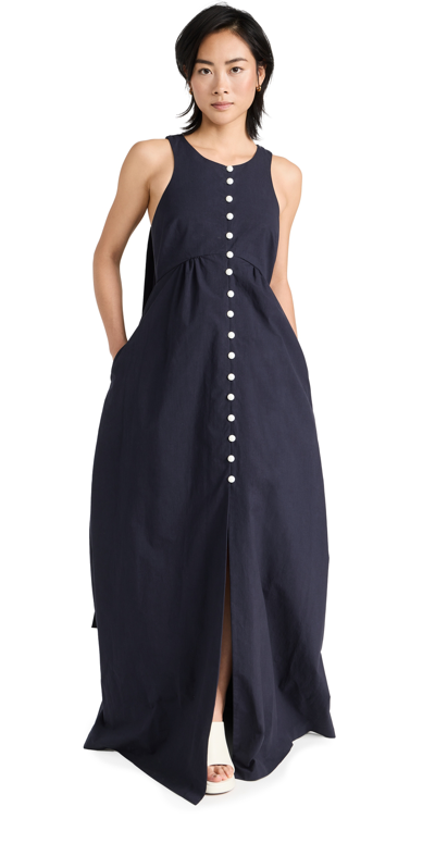 Rosie Assoulin Thumper Gown In Navy