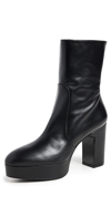 Stuart Weitzman Lala 110mm Zip-up Leather Boots In Black