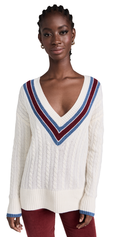 Veronica Beard Jean Sibley Sweater In Ivory Multi