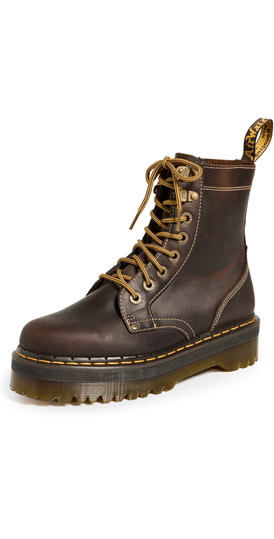 Dr. Martens' Jadon Arc Crazy Horse Womens Boots In Dark Brown
