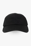 BURBERRY BURBERRY BLACK BASEBALL CAP WITH LOGO