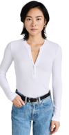 Cotton Citizen Verona Henley T-shirt In White