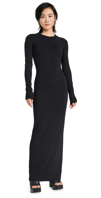 Cotton Citizen Verona Crewneck Maxi Dress In Black