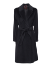 Max Mara Studio Martin Alpaca And Wool Coat In Black