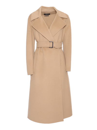 Max Mara Alpino Coat In Beige