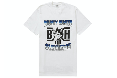 Pre-owned Supreme Bounty Hunter Wolf Tee White