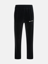 PALM ANGELS BLACK COTTON BLEND JOGGERS