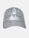 OFF-WHITE SILVER COTTON BASEBALL CAP