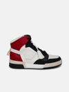 BUSCEMI 'AIR JON' RED AND WHITE LEATHER SNEAKERS